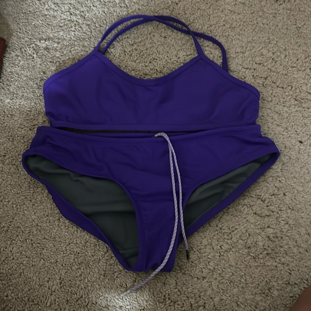Jolyn Clothing Purple Bikini Set